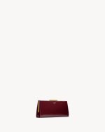 YSL Midnight Small Clutch In Lacquered Leather - Image 5